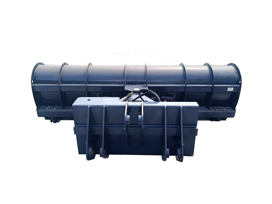 Sibom Wheel Loader Snow Blade Attachment, ±30° Hydraulic Angling, Quick Coupler