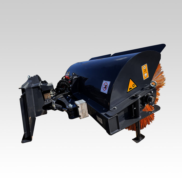Sibom Skid Steer Angle Broom，31“ Brush Diameter, wear resistance, 30° Right&Left