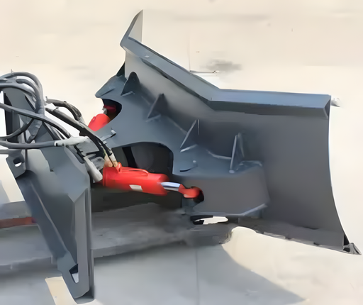 Sibom Skid Steer U-Type Blade, high-wear-resistant steel, optional hydraulic angle