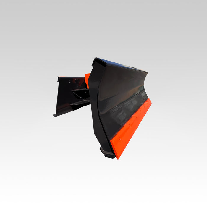 SIBOM Skid Steer Snow Blade, 30° Hydraulic Angling, Depth Shoes, Trip Spring