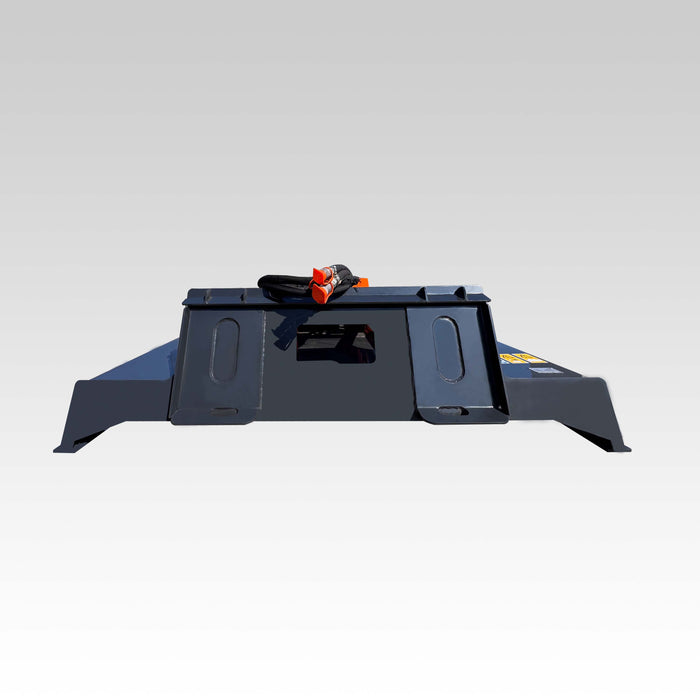 SIBOM Skid Steer Grass Mower Brush Cutter Attachment, Multi-Fit Frame, Push Bar Design