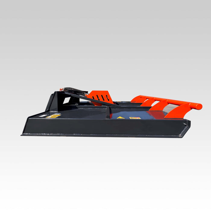 SIBOM Skid Steer Grass Mower Brush Cutter Attachment, Multi-Fit Frame, Push Bar Design