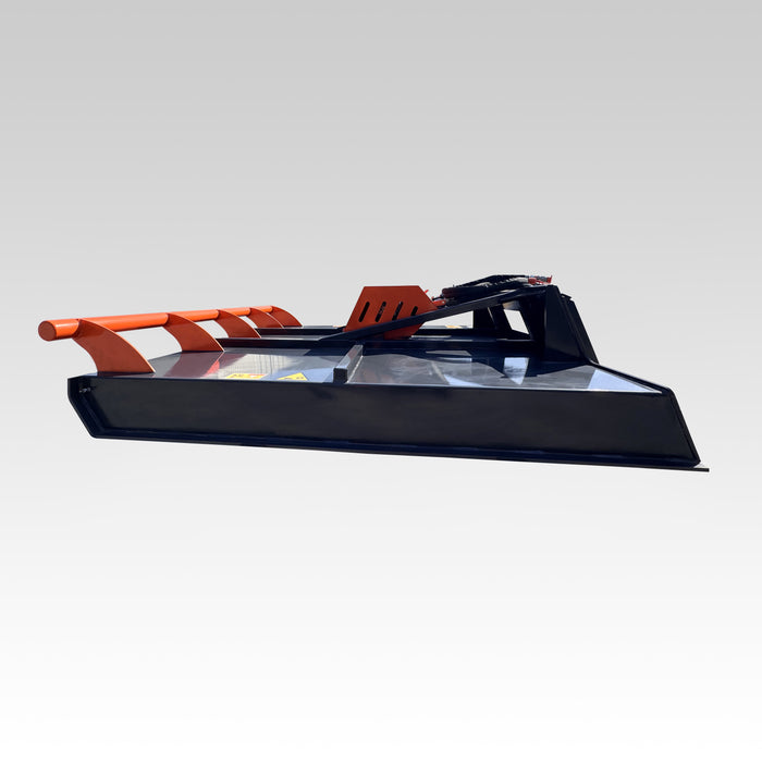 SIBOM Skid Steer Grass Mower Brush Cutter Attachment, Multi-Fit Frame, Push Bar Design