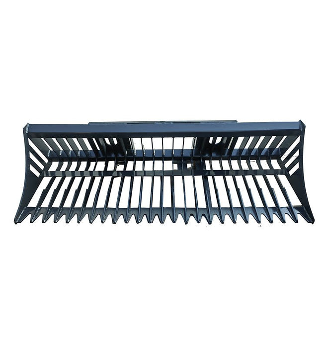 Sibom Skid Steer Skeleton Rock Bucket, 2.36" Tine Spacing, reinforced tines - Sibom Industry