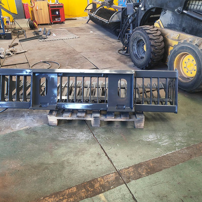 Sibom Skid Steer Skeleton Rock Bucket, 2.36" Tine Spacing, reinforced tines - Sibom Industry