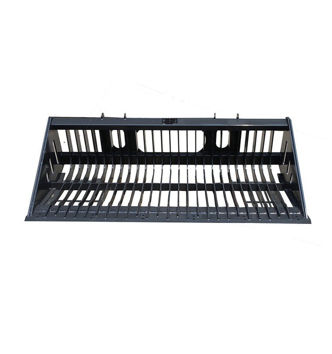 Sibom Skid Steer Skeleton Rock Bucket, 2.36" Tine Spacing, reinforced tines - Sibom Industry
